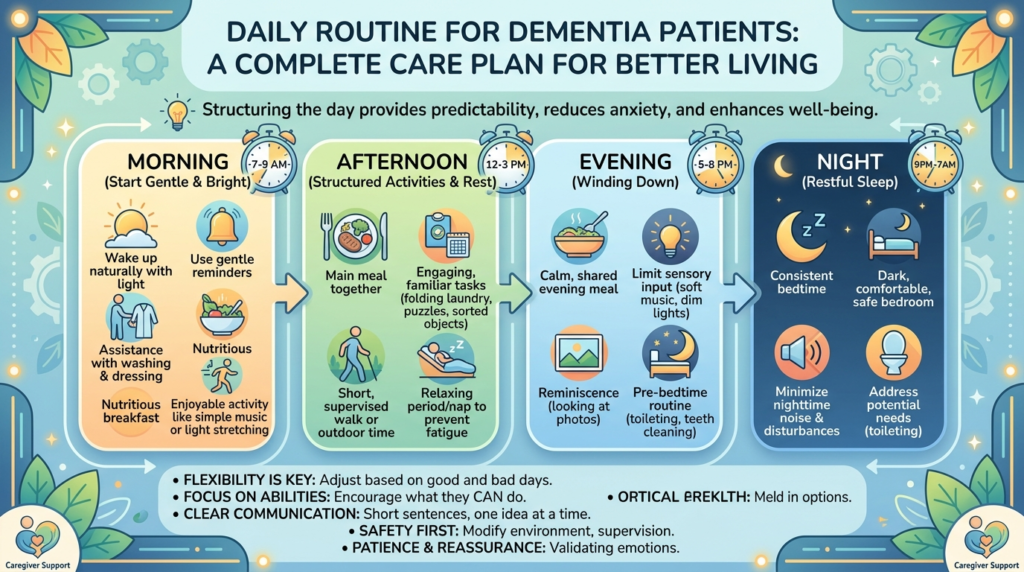Daily Routine for Dementia Patients: A Complete Care Plan for Better Living